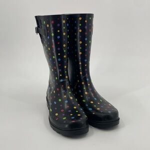 Western Chief Rain Boots Ditsy-dots Size 10